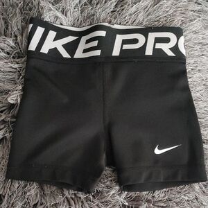 Nike Black and White Pro Compression Shorts